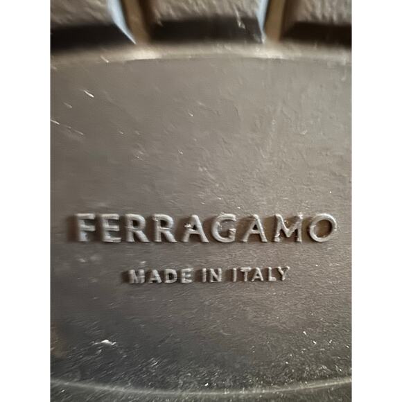 FERRAGAMO Caligola Penny Loafer Black Leather Size 9EE - Picture 10 of 13